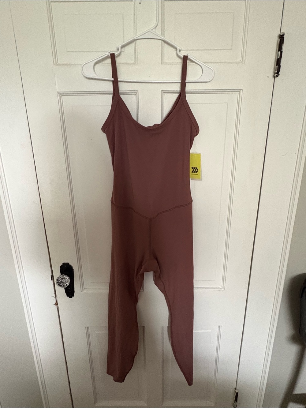 All in Motion Sleeveless One-Piece Jumpsuit in Brown